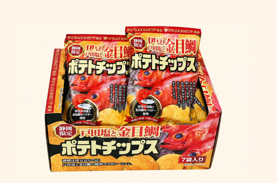 静岡限定 戸田塩と伊豆金目鯛 ポテトチップス 7袋入り|静岡・伊豆のお土産