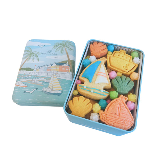 伊東マリンサブレ【《2缶入り》ギフトセット】ハーバー&マリにゃん