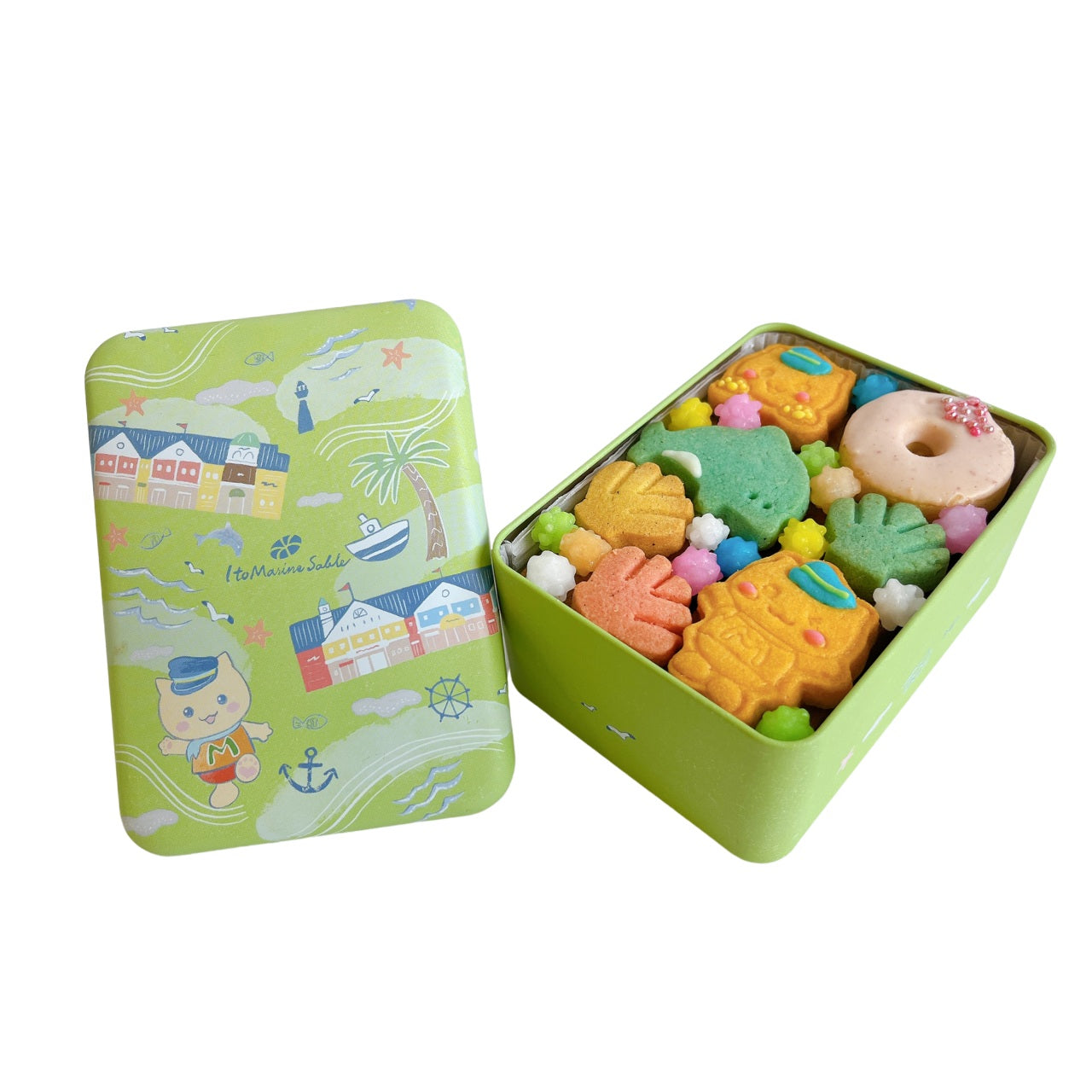 伊東マリンサブレ【《2缶入り》ギフトセット】ハーバー&マリにゃん