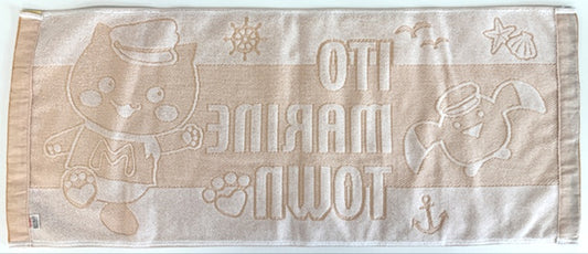 フェイスタオル イエロー (道の駅 伊東マリンタウン オリジナル)