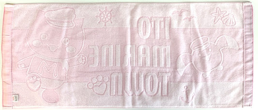 フェイスタオル ピンク (道の駅 伊東マリンタウン オリジナル)