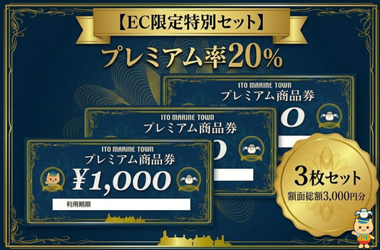 プレミアム商品券 3,000円分