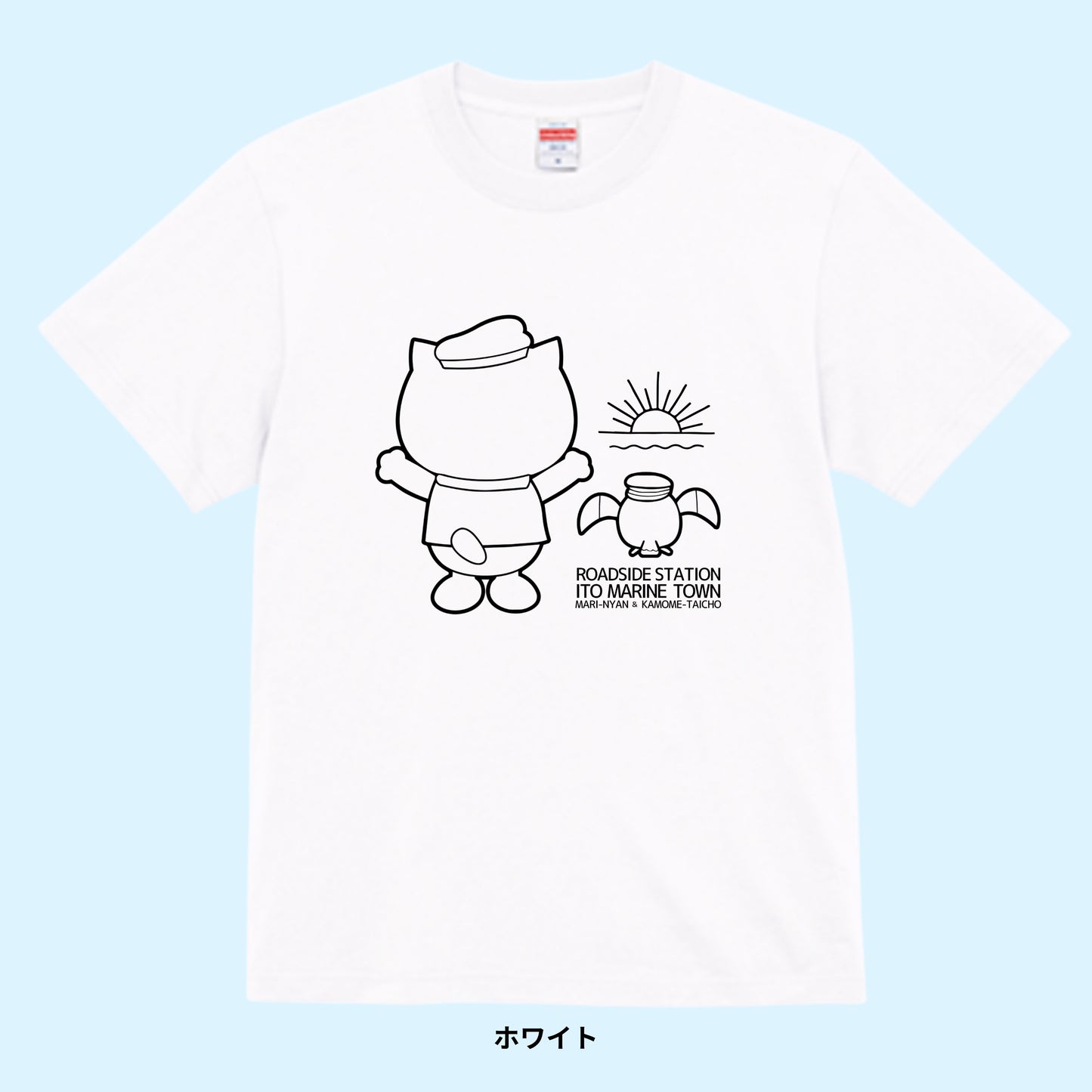 【Tシャツ】サンライズ マリにゃん with カモメ隊長