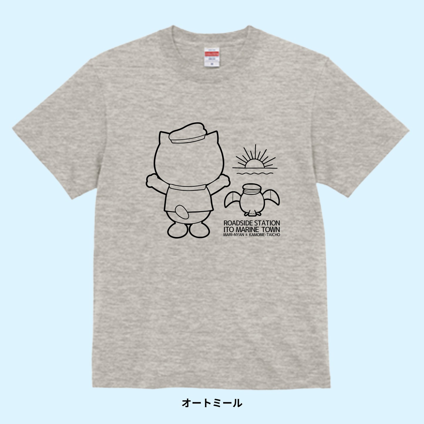 【Tシャツ】サンライズ マリにゃん with カモメ隊長