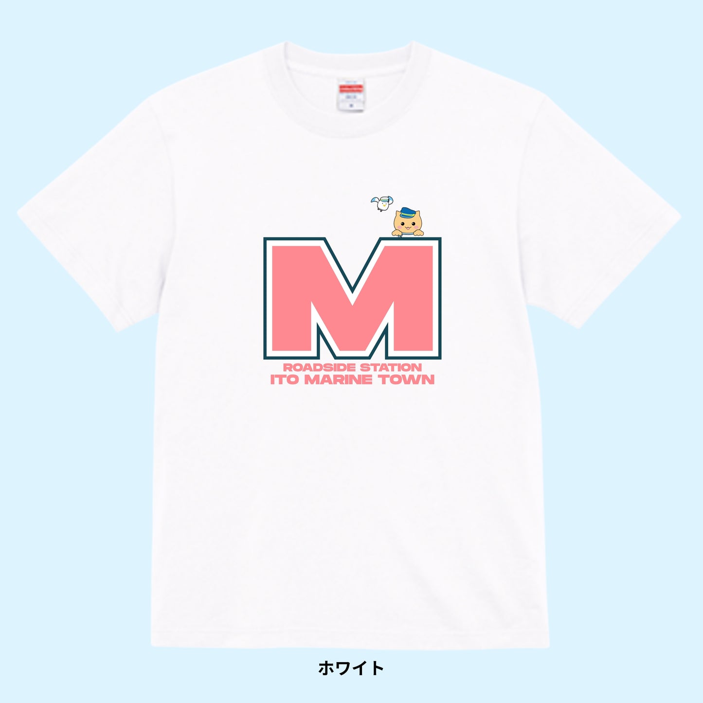 【Tシャツ】ブロックM with マリにゃん＆カモメ隊長