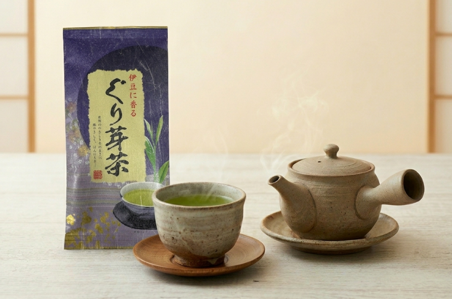 伊豆に香る ぐり芽茶 100g｜市川製茶（深蒸しぐり茶）