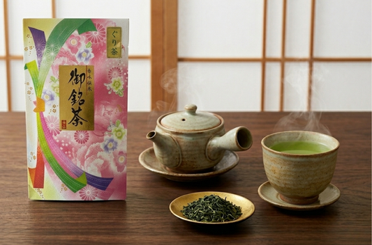 香味伝承 御銘茶 ぐり茶 ふるさと 100g｜玉緑茶（市川製茶）