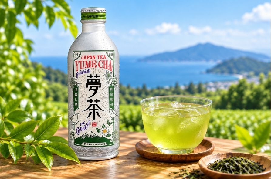 JA遠州夢咲 夢茶 ボトル缶 490g｜静岡県産 深蒸し茶｜伊豆 The Ichi