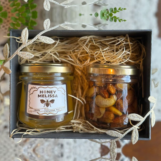アソートギフト (honeyナッツ 100ｇ  &  伊豆産　みかん蜜　100ｇ)